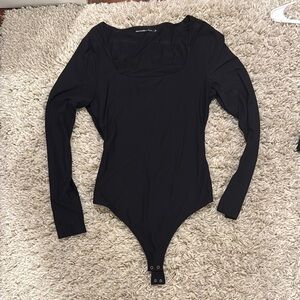 Abrecrombi and Fit h Black Long Sleeve Bodysuit